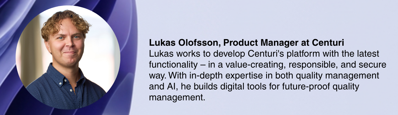 AI in quality management Lukas bio
