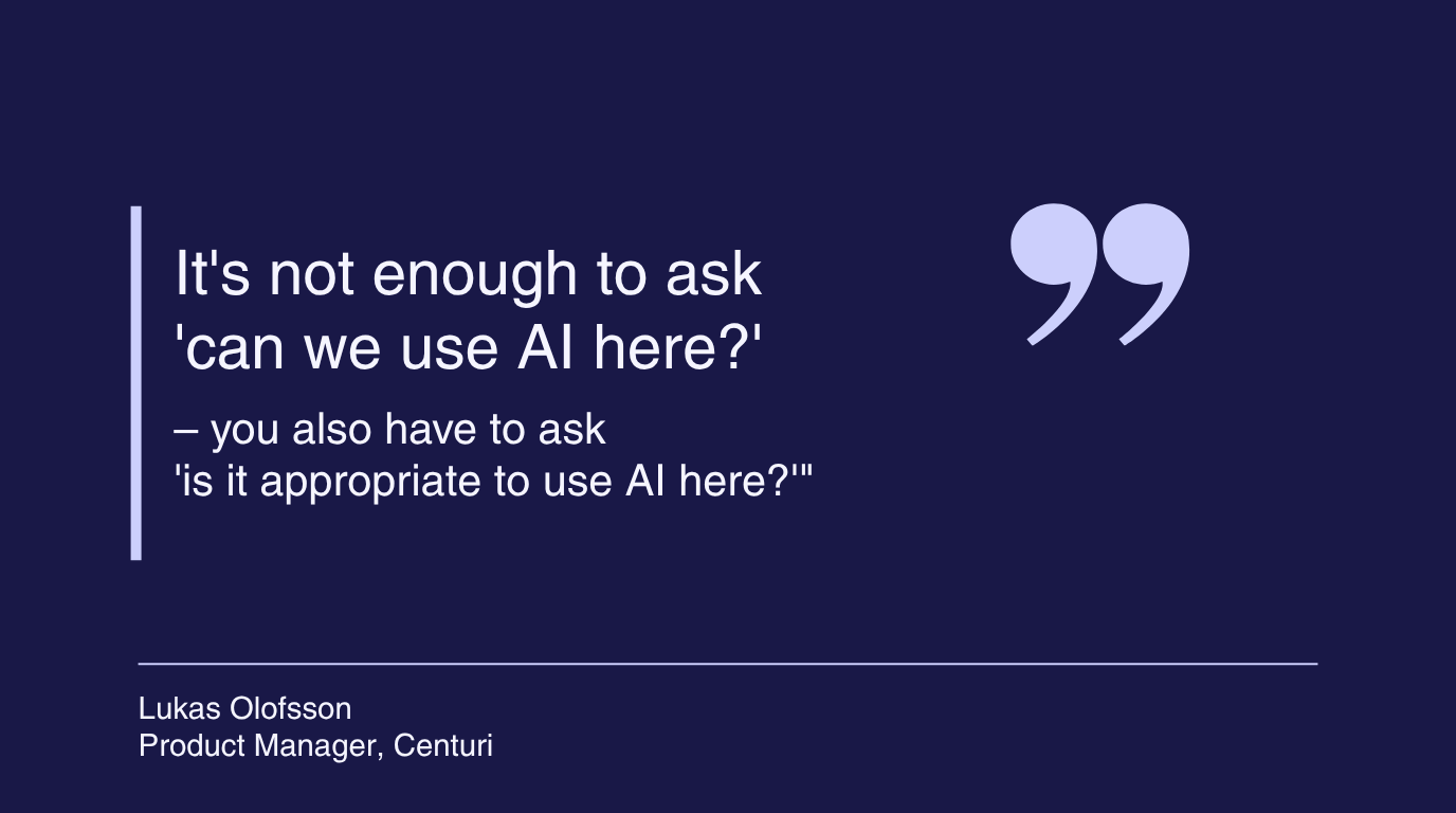 AI in quality management Lukas quote 2