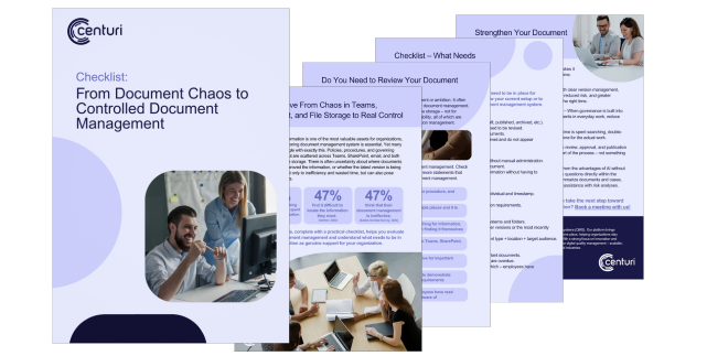 Preview guide - From Document Chaos to Controlled Document Management
