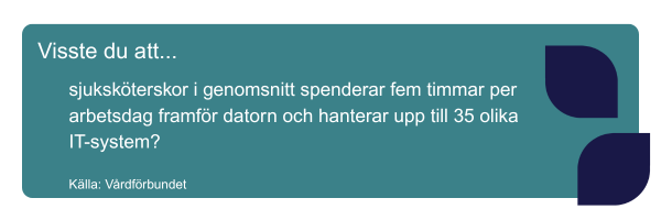 Infografik med statistik från Vårdförbundet