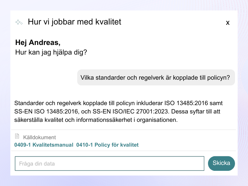 Hur vi jobbar med kvalitet